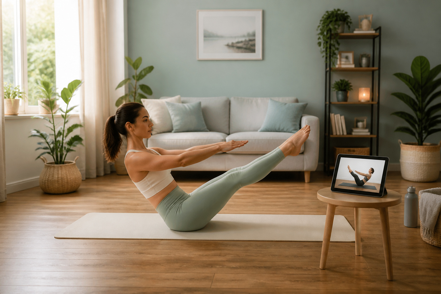 Pilates en ligne force et serenite a domicile